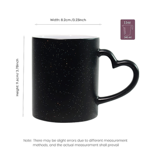 Heart Embraces Starry Words Magic Mug - Magic Starlight Heat Transfer Sublimation Starry Sky Color - Changing Mug