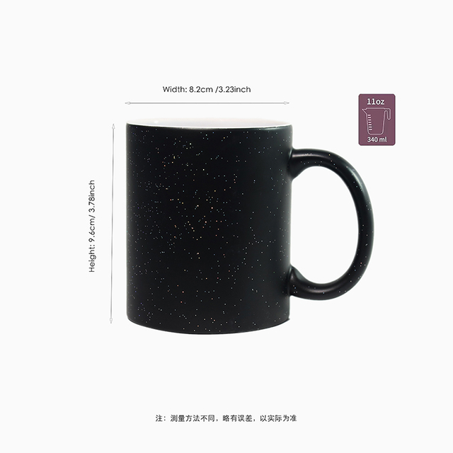 Matte black ceramic coffee mug bulk