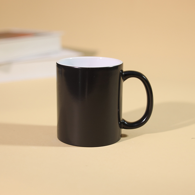 Dark brown ceramic coffee mug bulk